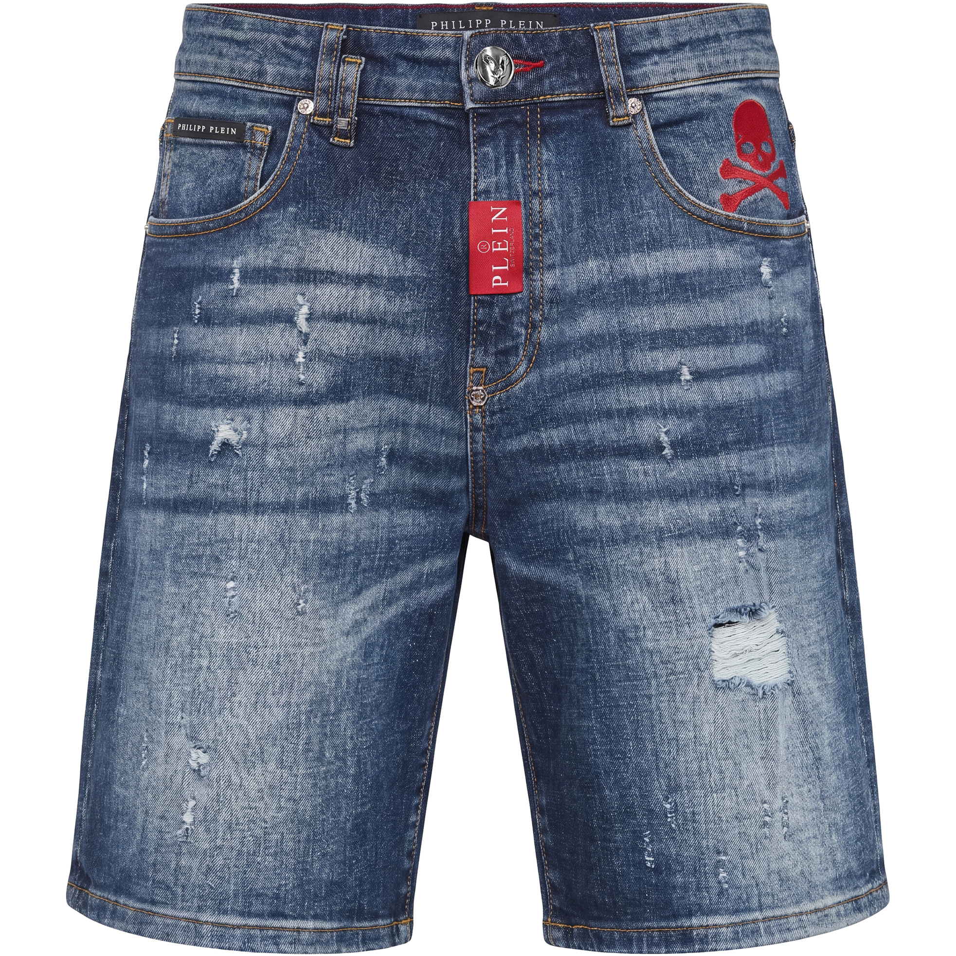 PHILIPP PLEIN Pantaloncini in denim Fermentera BASIC