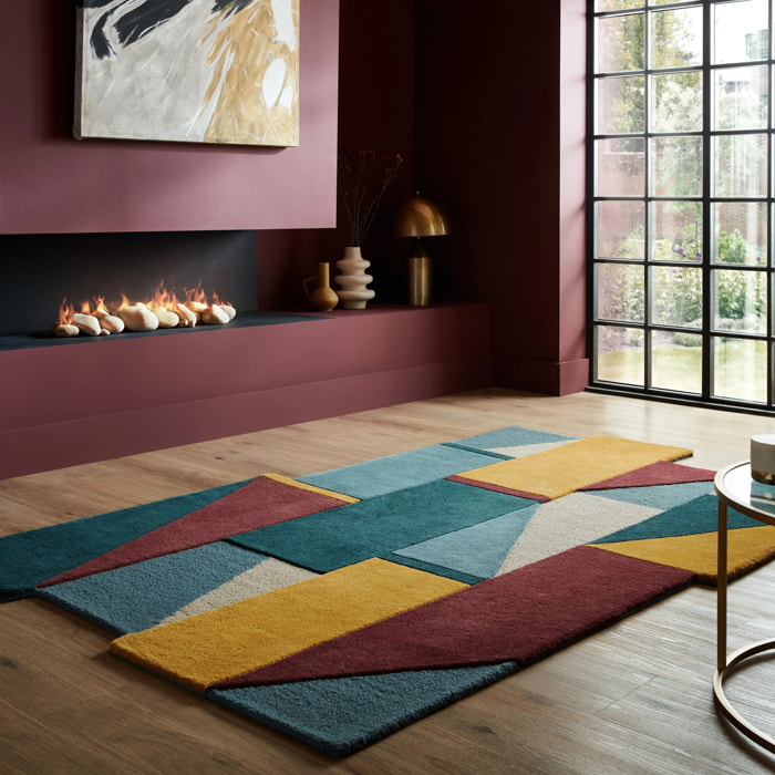 Tapis en laine SHUFFLE Multicolore