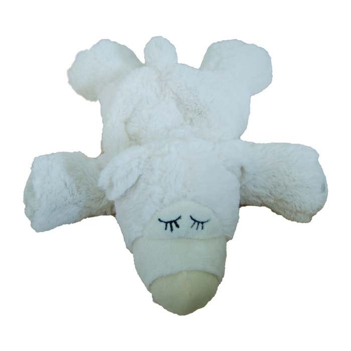 PELUCHE TÉRMICO: OSO DORMILÓN BLANCO