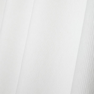 Rideau à oeillets en velours côtelé - Ecru