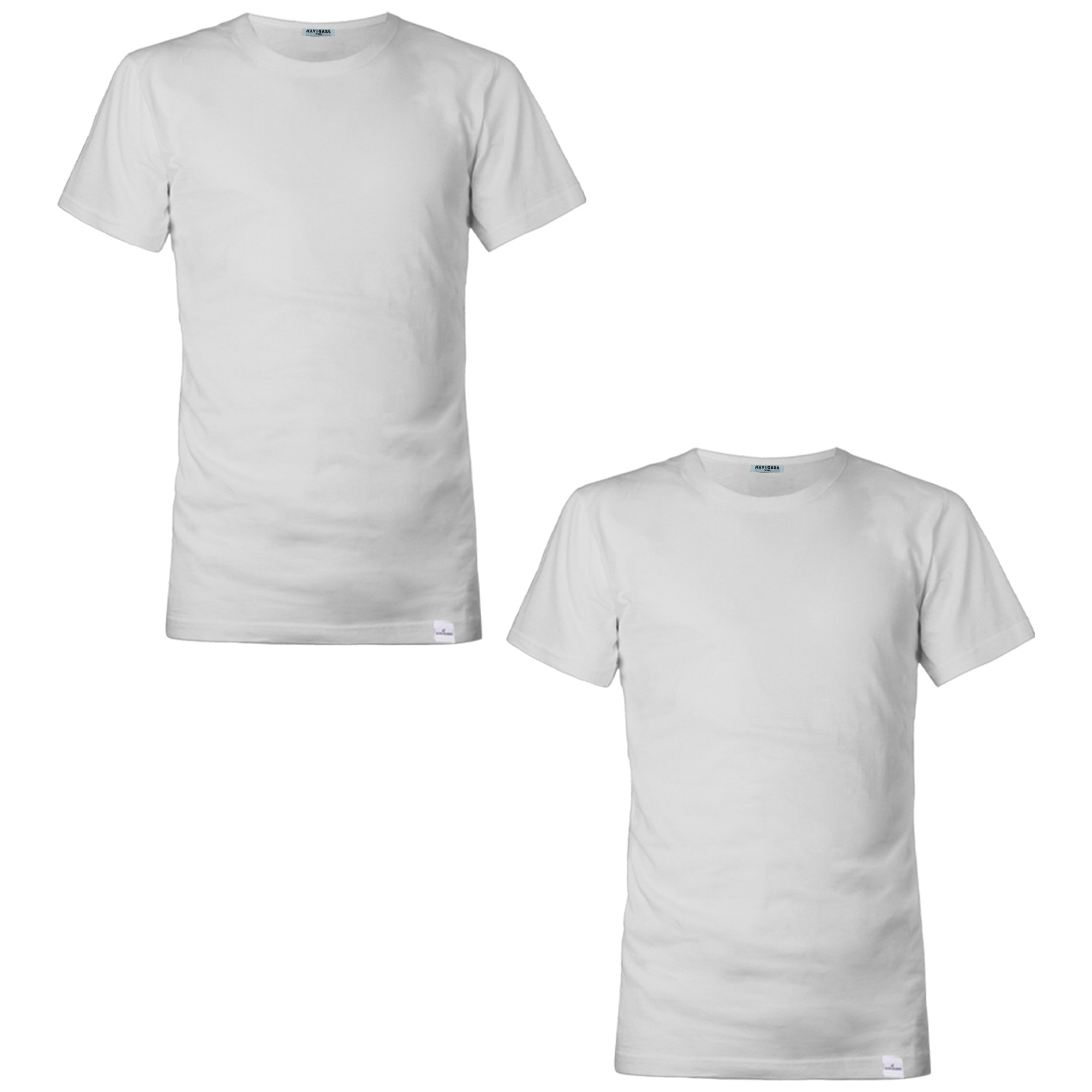 T-shirt in 100% Cotone Navigare Art.813 Conf. 2 pz Girocollo Bianco