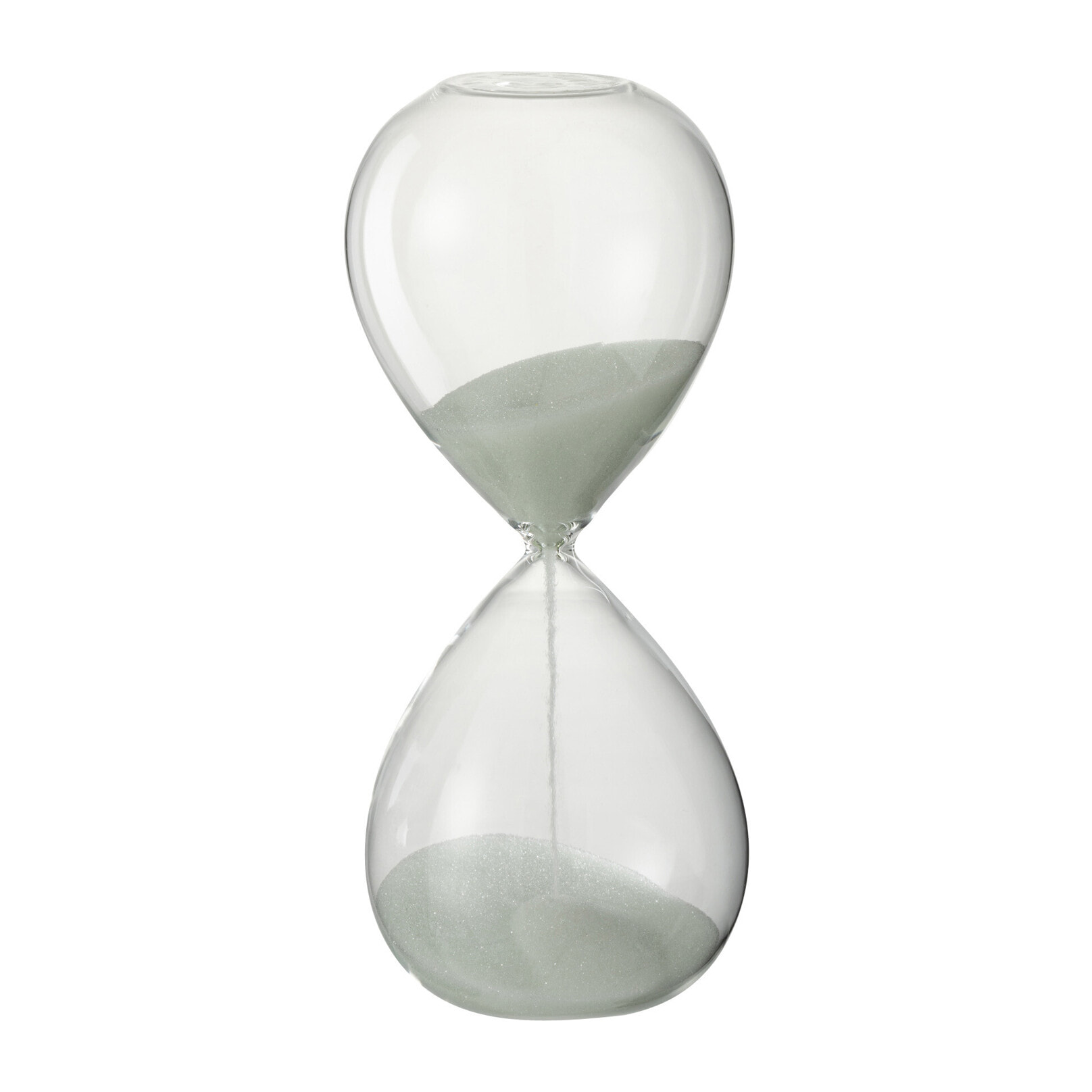 J-Line sablier - verre/sable - blanc - small