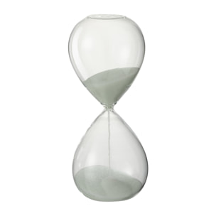 J-Line sablier - verre/sable - blanc - small