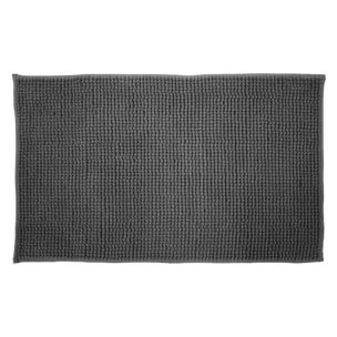 TAPPETO BAGNO SCENDI DOCCIA 40X60 CM 100% POLIESTERE ANTRACITE