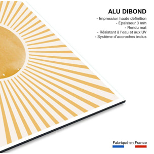 Tableau abstraite boho sun  Tableau alu Dibond