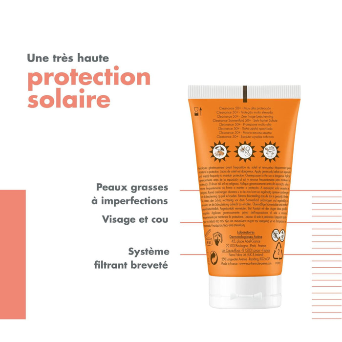 Cleanance SPF 50+ - Protection Solaire Anti-Imperfections 50 ml
