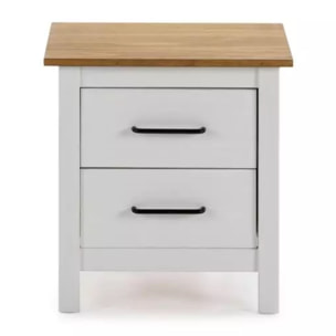 Mesita de noche Eira Blanco - Oak