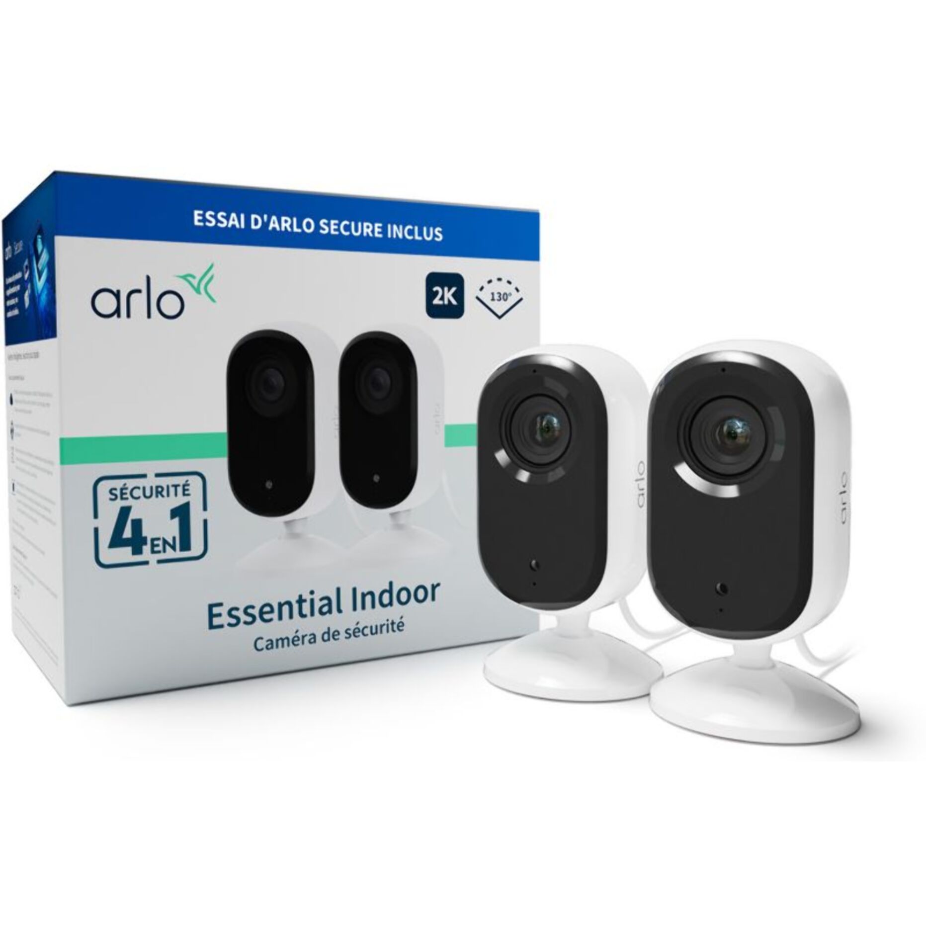 Caméra de surveillance ARLO 2 caméras intérieures Essential 2K