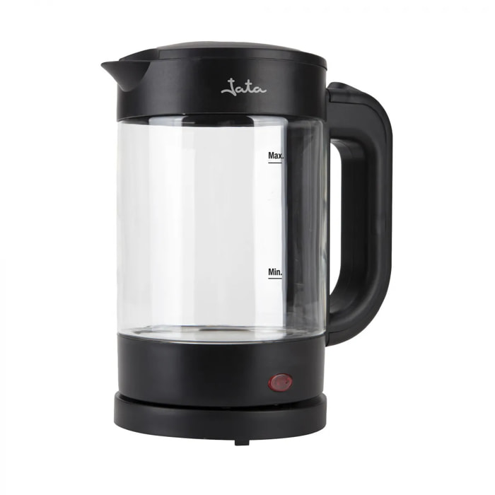 Hervidor de agua eléctrico JATA HA702 de 1,2 litros. Jarra de borosilicato. Máxima rapidez