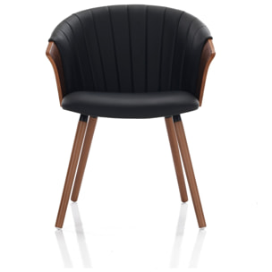 Oresteluchetta sedia BERGEN DARK WOOD