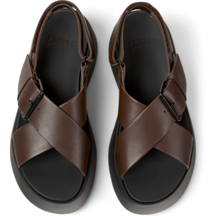 Sandalias - CAMPER Tasha - Marron - Cuero liso