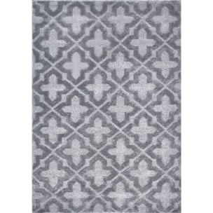 HARMONIE - Tapis motif géométrique gris