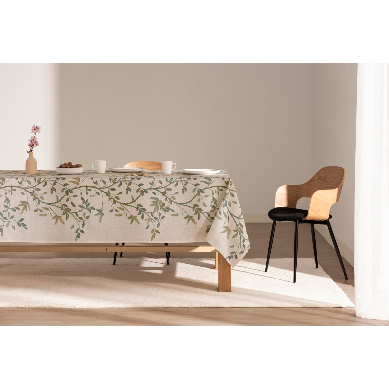 Nappe anti-tâches lin combiné ZARZA VERT