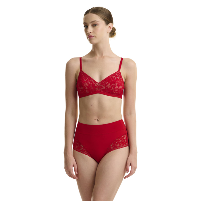 Slip Lace High Waist Brief