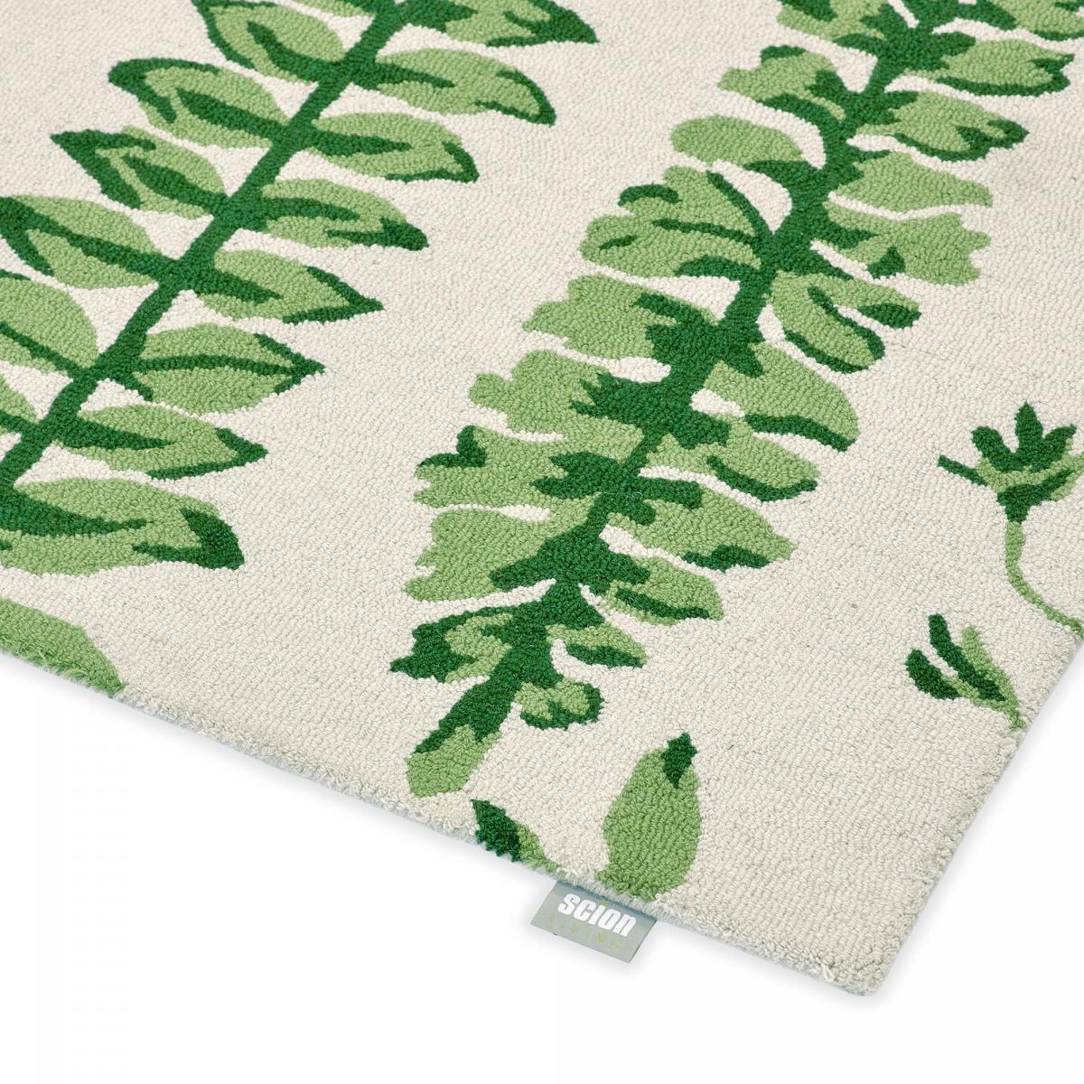 Tapis salon et chambre fait à la main en laine motif floral CEBI
