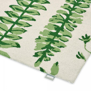 Tapis salon et chambre fait à la main en laine motif floral CEBI