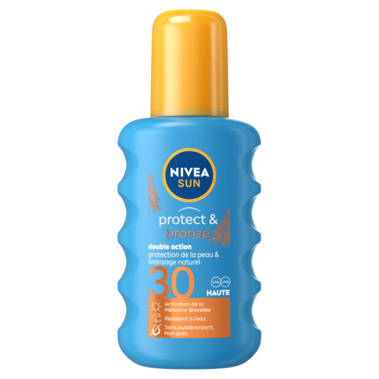 Pack de 2 - Protection solaire spray NIVEA FPS 30 Protect & Bronze 200ml