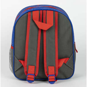 Mochila infantil de spiderman - color azul - cierre de cremallera - 25x20x29 cm - mochila escolar - asas acolchadas