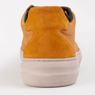 Sneaker De Piel - Amarillo