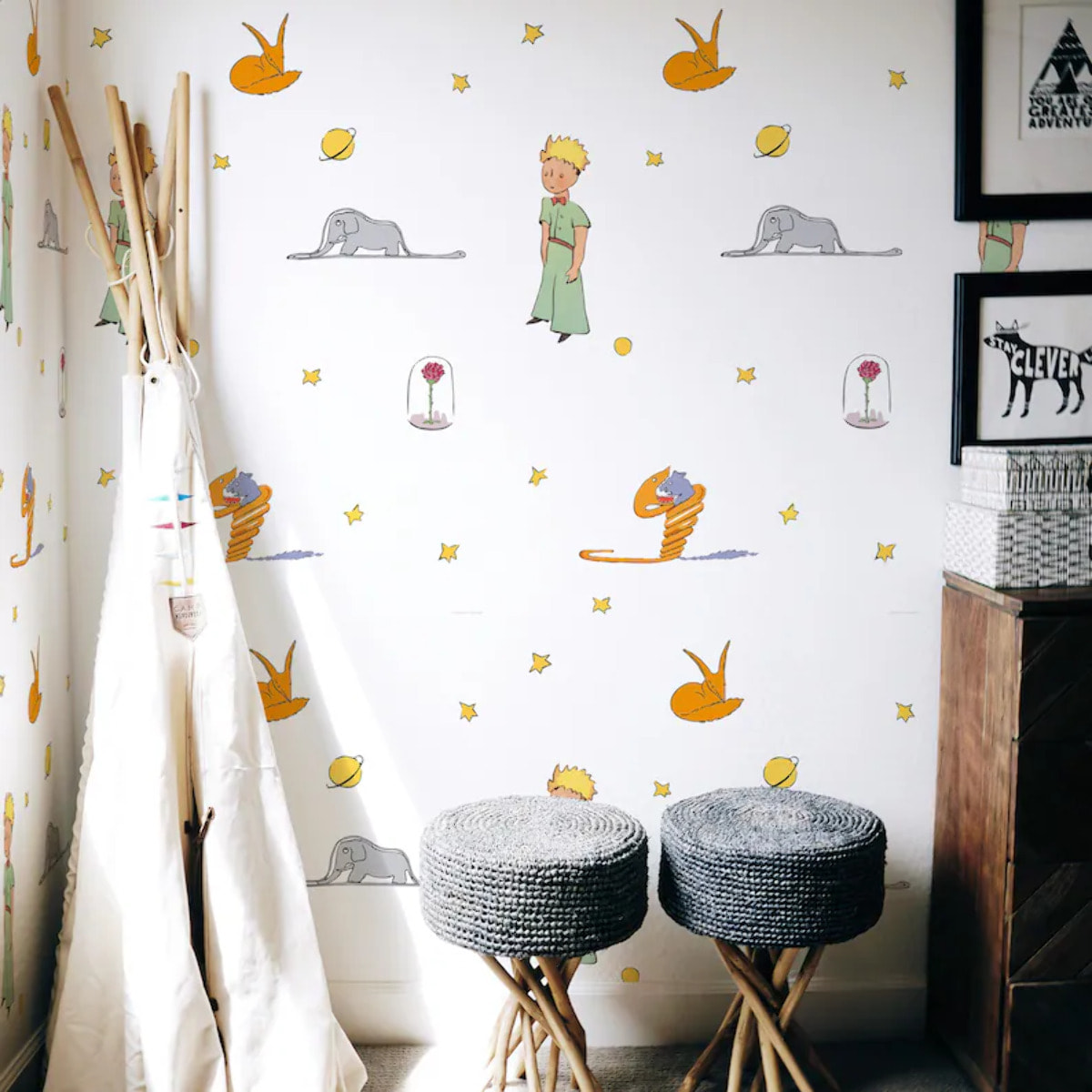 Carta da Parati Ufficiale Il Piccolo Principe Icone