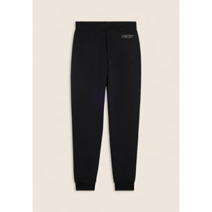 Pantaloni Sportivi con Polsini in Costina e Strass