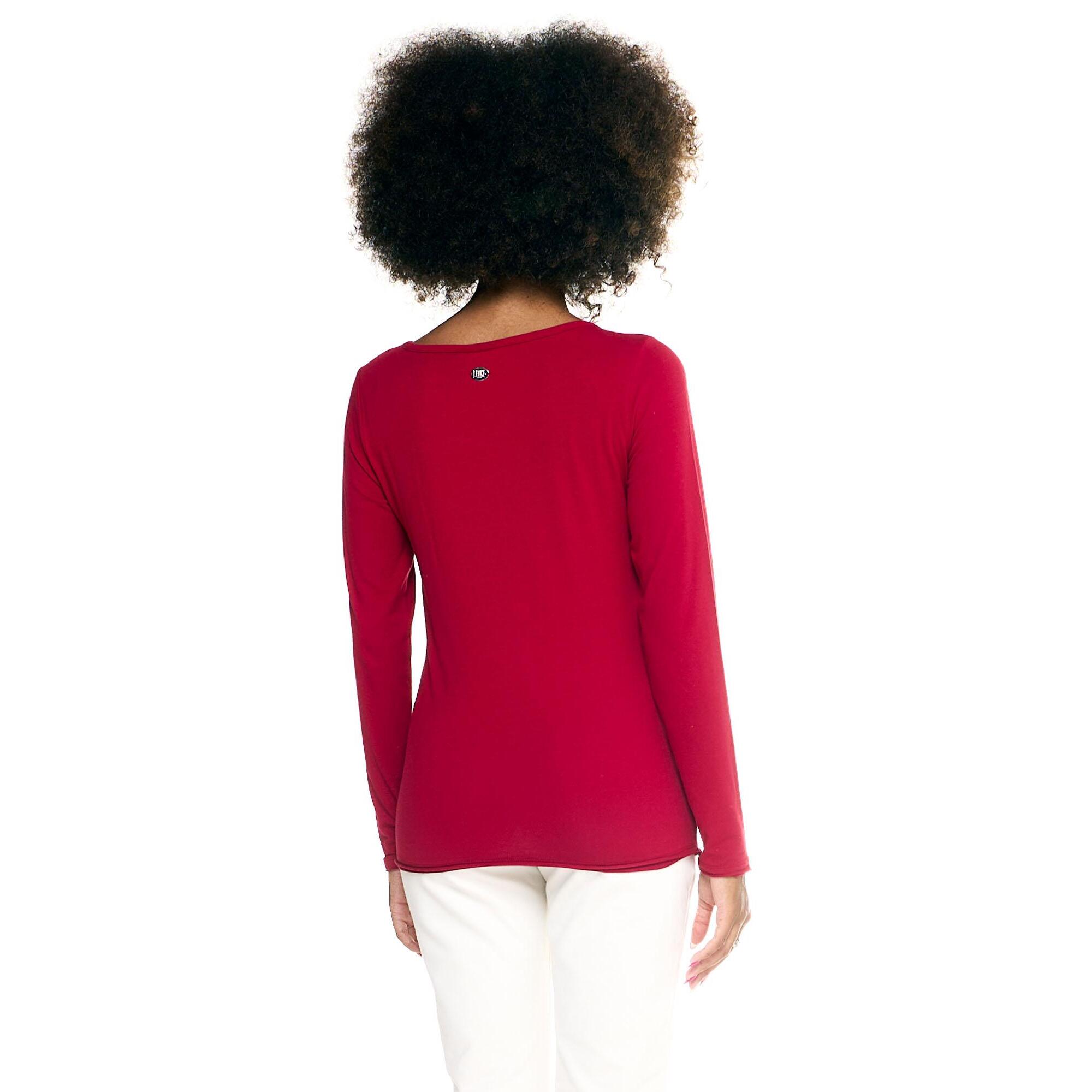 T-shirt Leone donna con maniche lunghe Basic