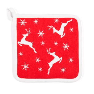 Set canovaccio con presina e guanto da cucina Excelsa – Nordic Christmas, Cotone Multicolore