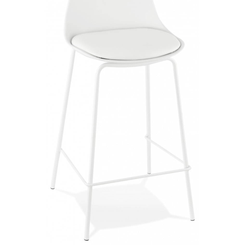 Tabouret bar déco "Escal Mini" Kokoon - Couleur: Blanc - Nombre de tabourets: 2 Tabourets