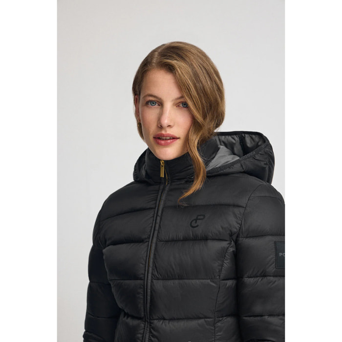 Giubbotto Cara Ultralight nero con logo Polo Club