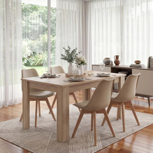 Pack 4 sillas de comedor en arena 83x49 cm Beench Arena