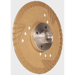 Disque diamant Ø125/22.23 pour pierres naturelles tuiles béton granit - avec flasque alu - DIAM INDUSTRIES - TS80125/22FD