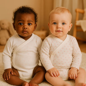 Pack 4 Body Basico Manga Larga