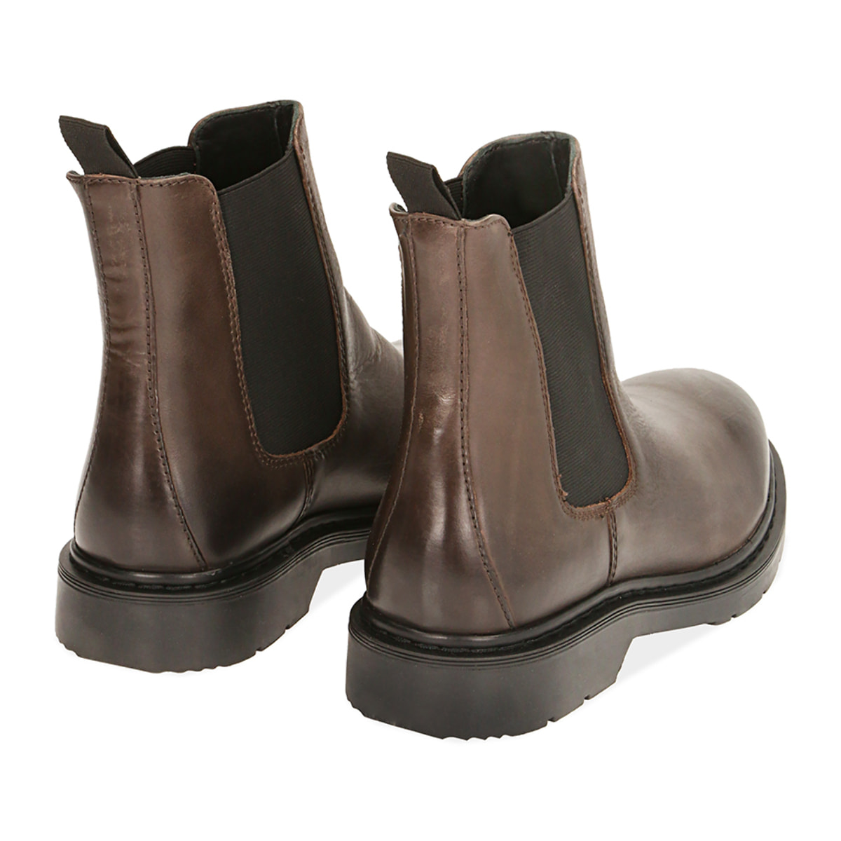 Chelsea boots testa di moro in pelle