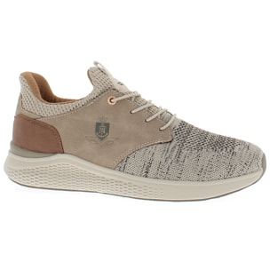Armata di Mare Scarpe Uomo Sneakers Casual Stringate con Soletta Rimovibile in Memory Foam AMU 1N951 Beige
