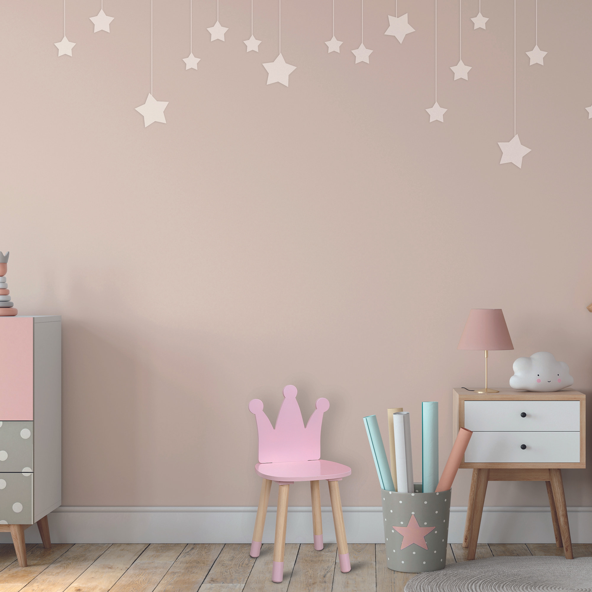 Chaise Couronne Rose