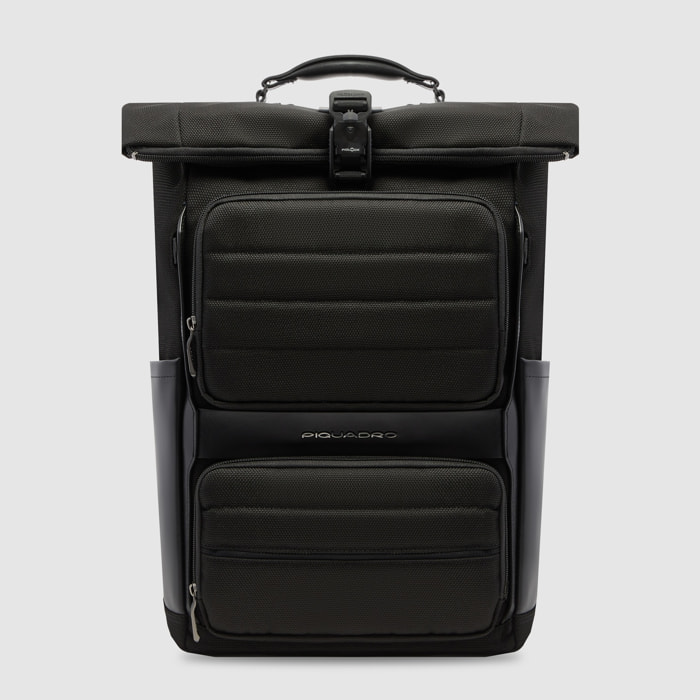 Piquadro Zaino roll-top da bici porta pc 15,6"
