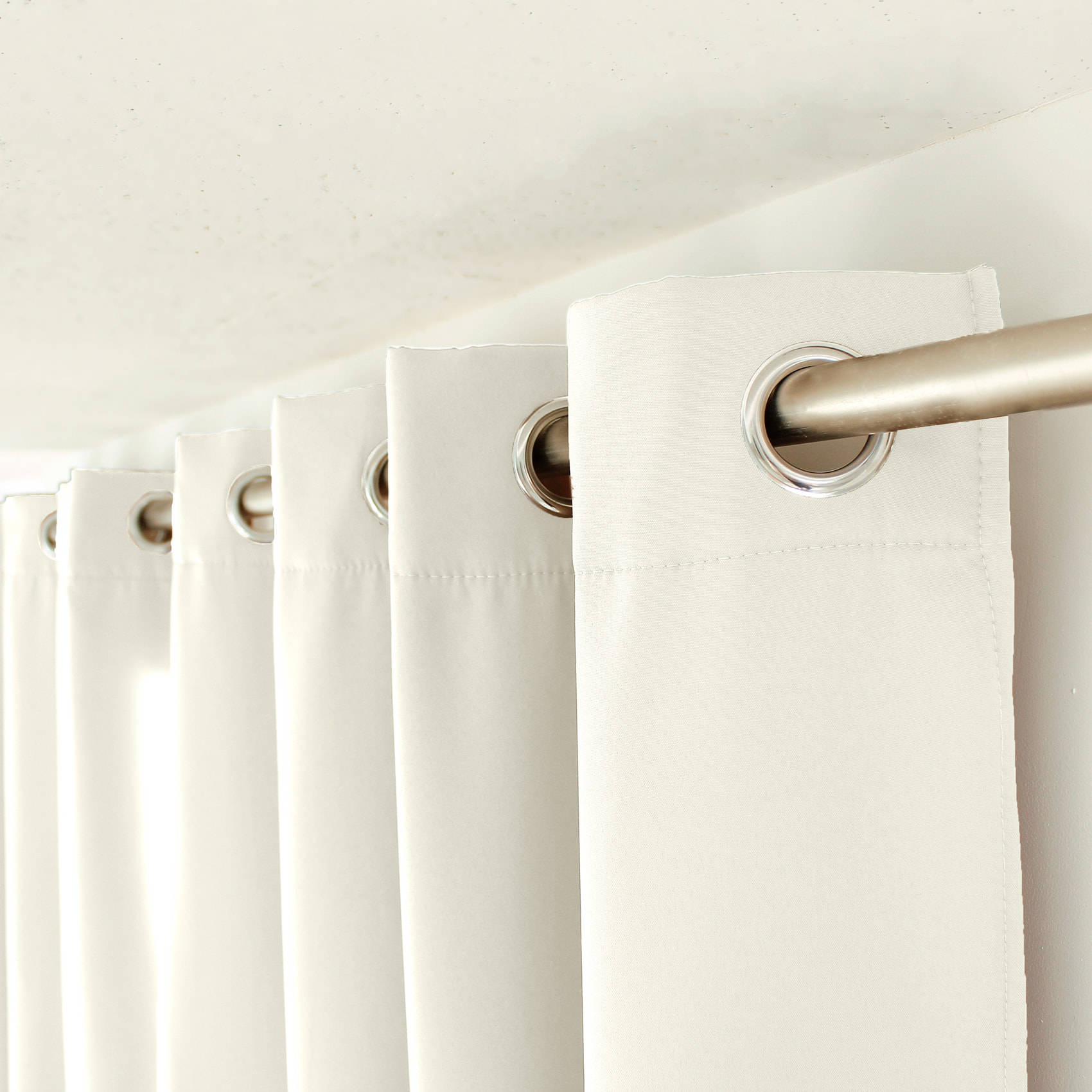 Rideau thermique en microfibre doublée - Ecru