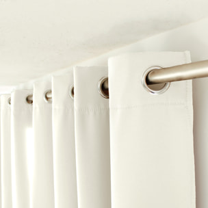 Rideau thermique en microfibre doublée - Ecru