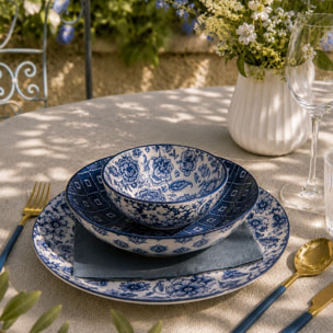 Service d'assiettes et bols 18 pièces, MAJORELLE