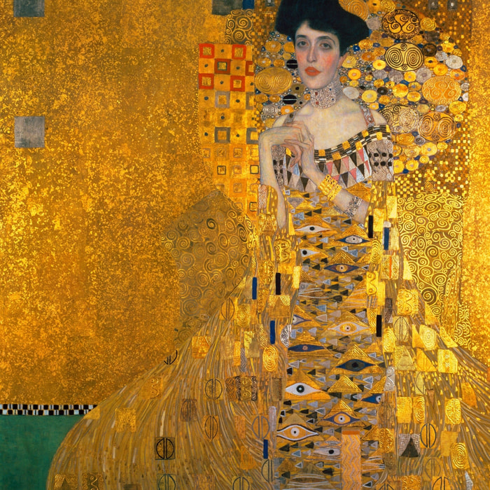 Tableau célèbre Adèle de Gustav Klimt Tableau alu Dibond