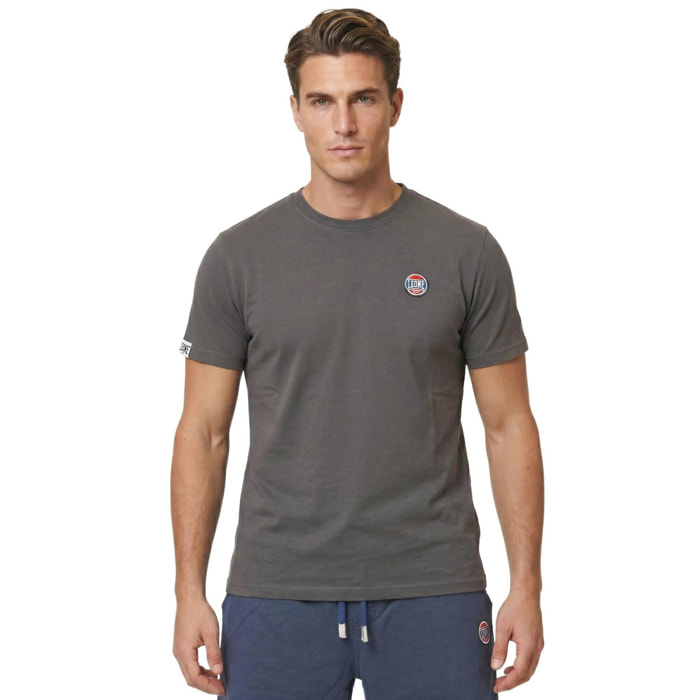 Camiseta de manga corta para hombre con lavado pastel