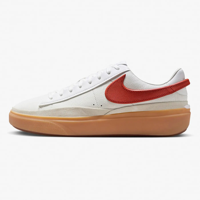 NIKE - Sneakers Blazer Phantom Low - Cuero - Blanco