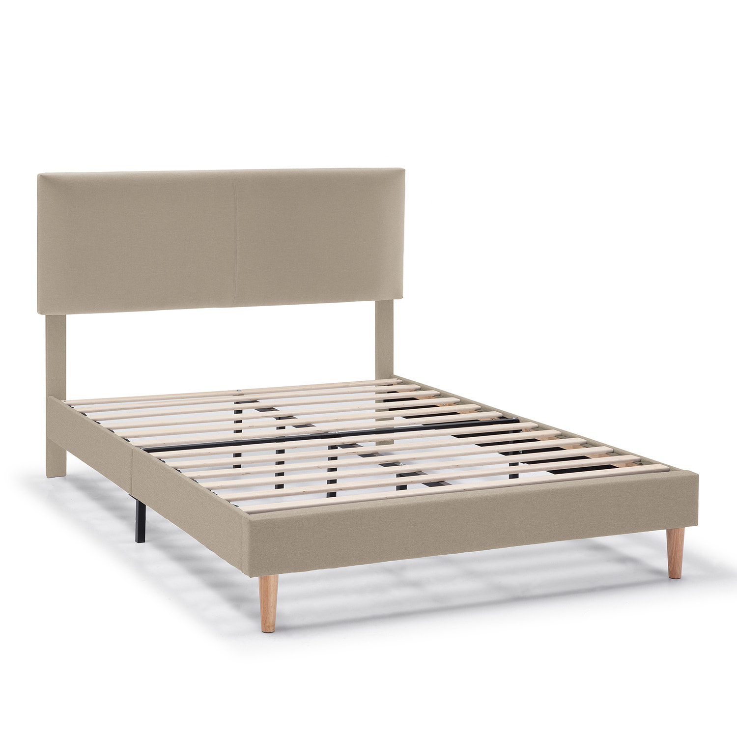 Estructura de cama tapizada Lauren de 30 cm Beige