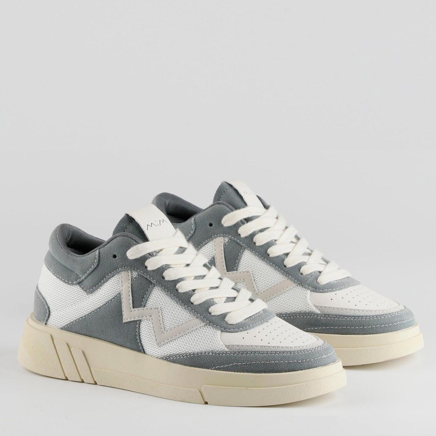 Zapatillas deportivas  -  M1993 ACERO  - Gris - 3.5 cm