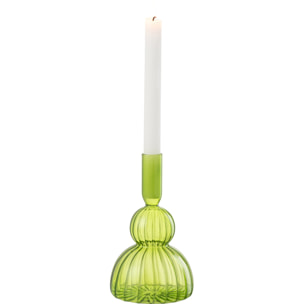 J-Line vase Juliette - verre - vert - 19 cm de hauteur