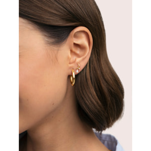 Orecchino Luna Spark Argento Placcato Oro