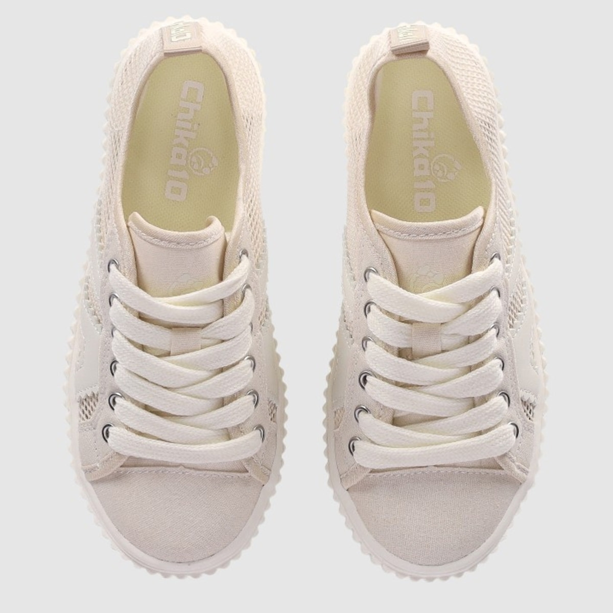 Deportivos de Tejido - Beig - Tacón: Bajo