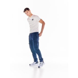 Pantalones cargo para hombre con bolsillos, ideales para el trabajo y el ocio.