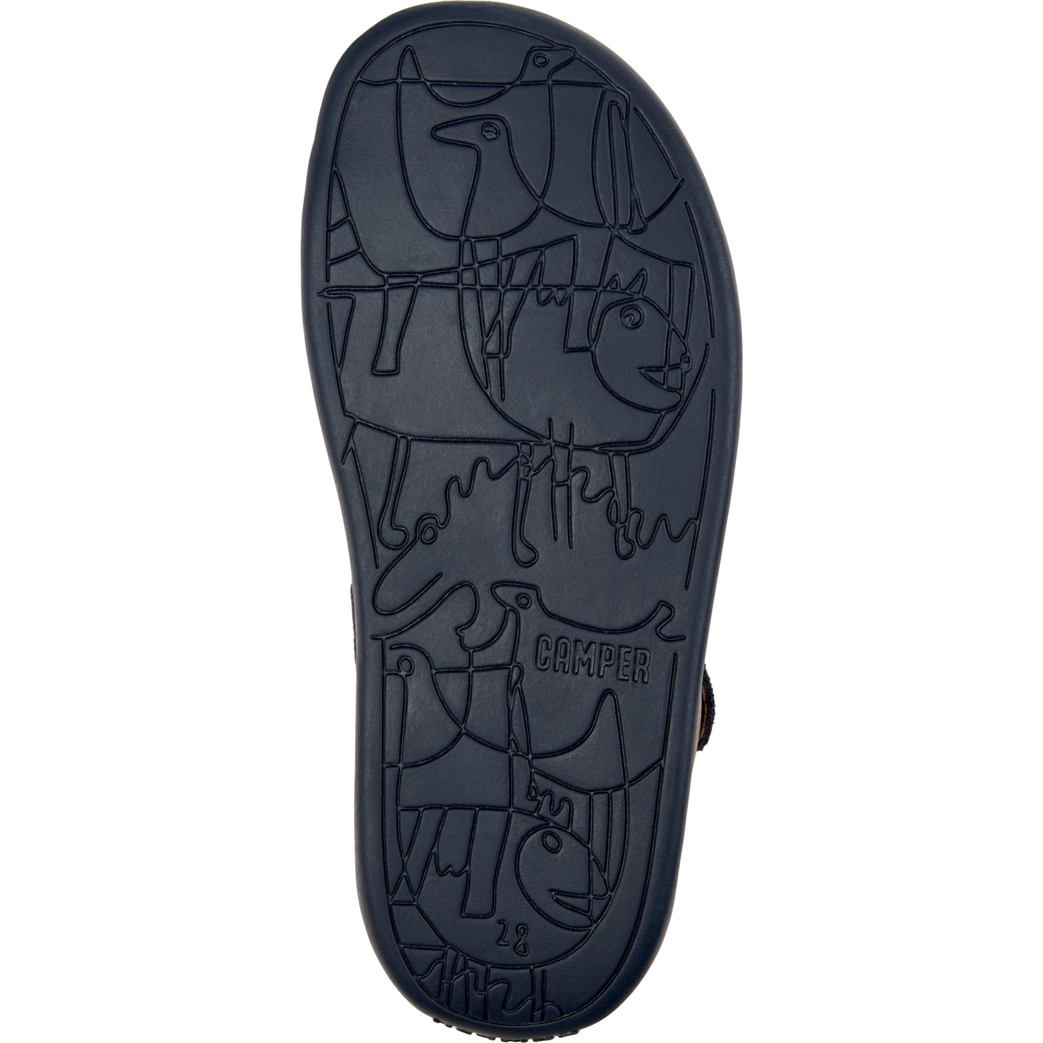 Sandali - CAMPER Bicho - Blu - Pelle scamosciata