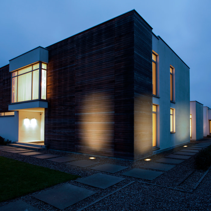 Forlight Icon Round - Foco Empotrable de Pared LED para Exterior IP65. LED 2.2W Blanco Cálido 3000K. Empotrable de Pared Exteri